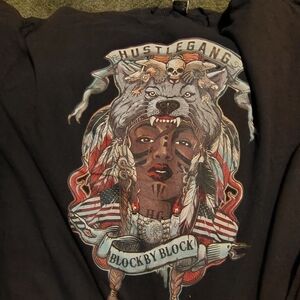 Hustle Gang Graphic Tee in Black